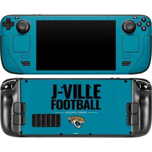 NFL Jacksonville Jaguars Team Motto Steam Deck Handheld Gaming Computer OLED Skin