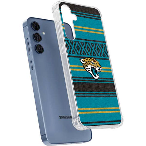 NFL Jacksonville Jaguars Trailblazer Galaxy A55 5G Clear Case