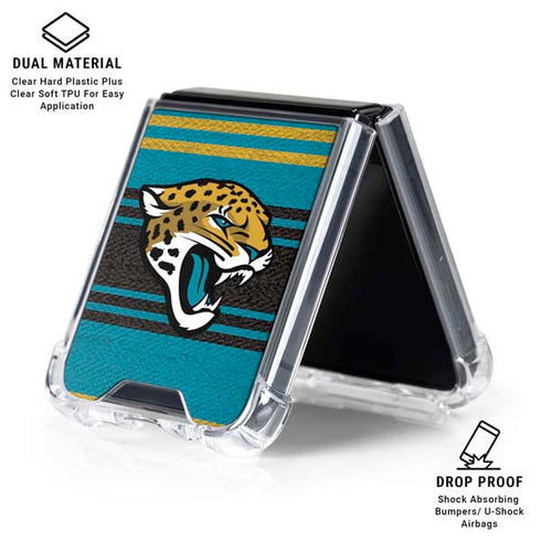 NFL Jacksonville Jaguars Trailblazer Galaxy Z Flip6 Clear Case