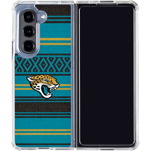 NFL Jacksonville Jaguars Trailblazer Galaxy Z Fold5 5G Clear Case