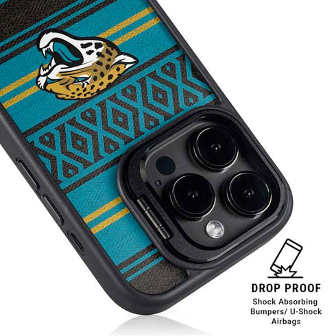 NFL Jacksonville Jaguars Trailblazer iPhone 15 Pro Max Kickstand Case