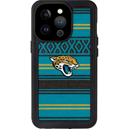 NFL Jacksonville Jaguars Trailblazer iPhone 15 Pro Waterproof Case