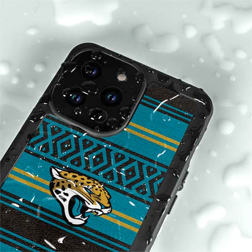 NFL Jacksonville Jaguars Trailblazer iPhone 15 Pro Waterproof Case