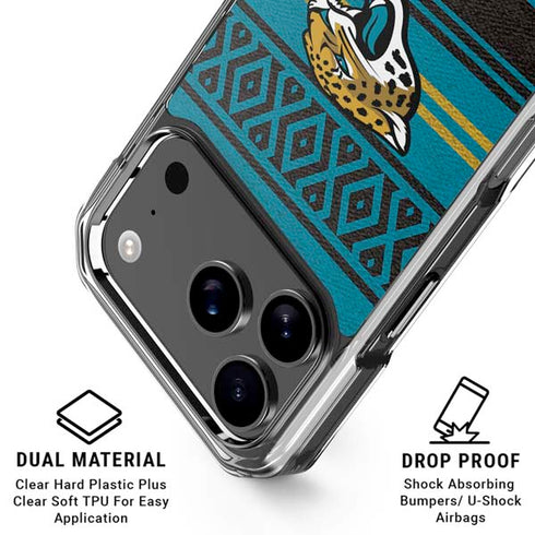 NFL Jacksonville Jaguars Trailblazer iPhone 18 Pro Clear Case