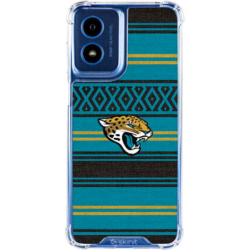NFL Jacksonville Jaguars Trailblazer Moto G 5G (2024) Clear Case