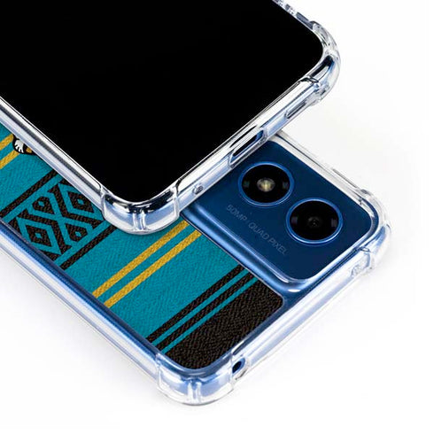 NFL Jacksonville Jaguars Trailblazer Moto G 5G (2024) Clear Case