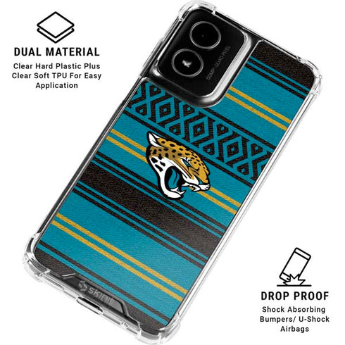 NFL Jacksonville Jaguars Trailblazer Moto G Power 5G (2024) Clear Case