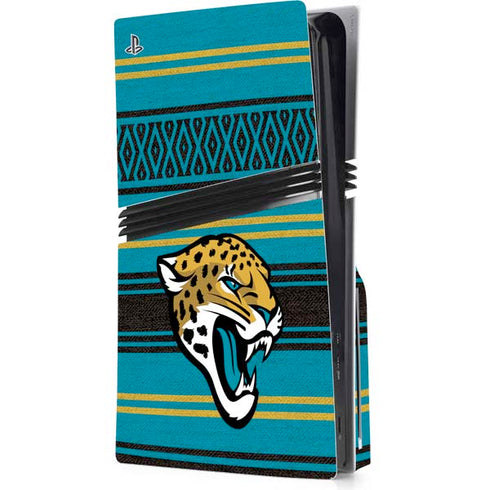 NFL Jacksonville Jaguars Trailblazer PS5 Pro Disk Console Skin