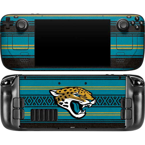 NFL Jacksonville Jaguars Trailblazer Steam Deck Handheld Gaming Computer OLED Skin