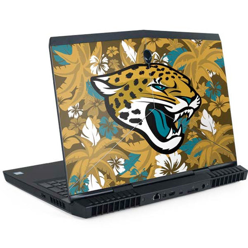 NFL Jacksonville Jaguars Tropical Print Dell Alienware Skin
