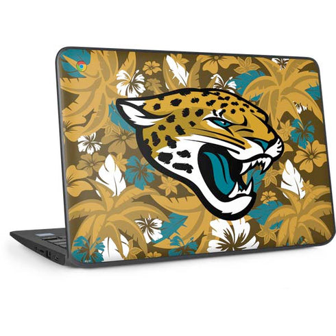 NFL Jacksonville Jaguars Tropical Print HP Chromebook Skin