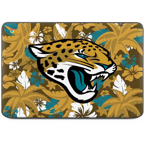 NFL Jacksonville Jaguars Tropical Print HP Chromebook Skin