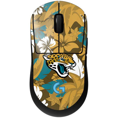 NFL Jacksonville Jaguars Tropical Print G Pro Wireless Gaming Mouse Skin