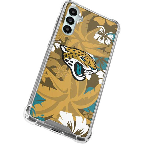 NFL Jacksonville Jaguars Tropical Print Gabb Phone 4 Clear Case