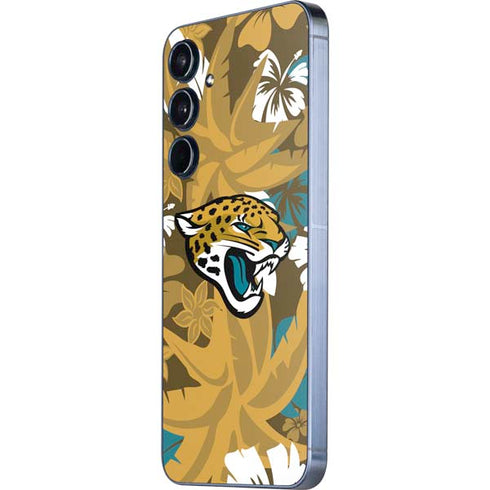 NFL Jacksonville Jaguars Tropical Print Galaxy A36 5G Skin