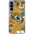 NFL Jacksonville Jaguars Tropical Print Galaxy A55 5G Clear Case