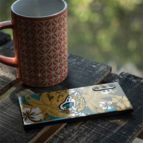 NFL Jacksonville Jaguars Tropical Print Galaxy Note 10 Plus Skin
