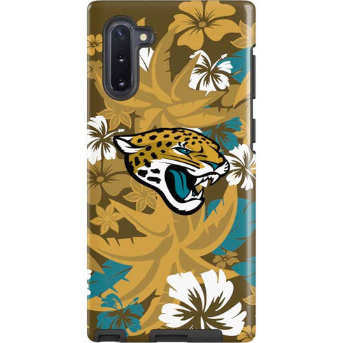 NFL Jacksonville Jaguars Tropical Print Galaxy Cases
