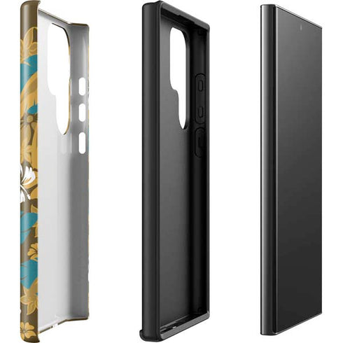 NFL Jacksonville Jaguars Tropical Print Galaxy S23 Ultra Pro Case