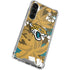 NFL Jacksonville Jaguars Tropical Print Galaxy S24 FE Clear Case