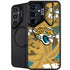 NFL Jacksonville Jaguars Tropical Print Galaxy S24 FE Kickstand Case