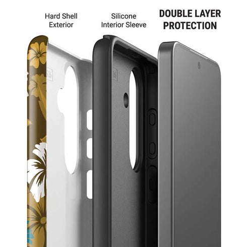 NFL Jacksonville Jaguars Tropical Print Galaxy S26 Impact Case