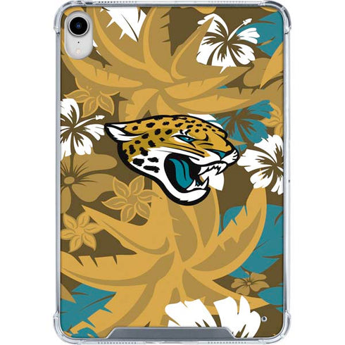 NFL Jacksonville Jaguars Tropical Print iPad 11th Gen (2025) Clear Case