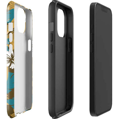 NFL Jacksonville Jaguars Tropical Print iPhone 15 Impact Case