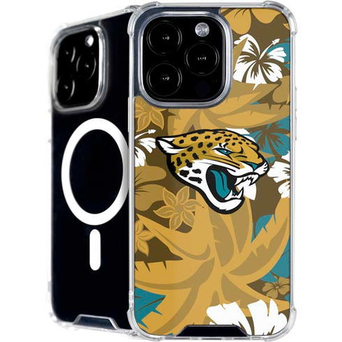 NFL Jacksonville Jaguars Tropical Print iPhone 16 Pro MagSafe Case