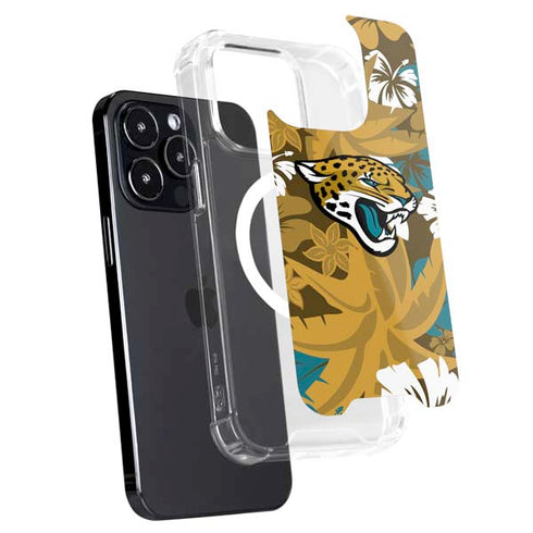 NFL Jacksonville Jaguars Tropical Print iPhone 16 Pro MagSafe Case