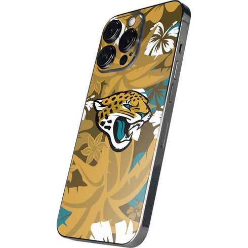 NFL Jacksonville Jaguars Tropical Print iPhone 16 Pro Skin