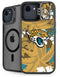 NFL Jacksonville Jaguars Tropical Print iPhone 16e Kickstand Case