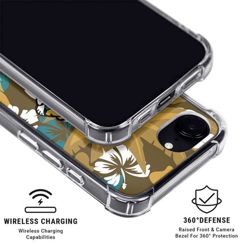 NFL Jacksonville Jaguars Tropical Print iPhone 16e MagSafe Case