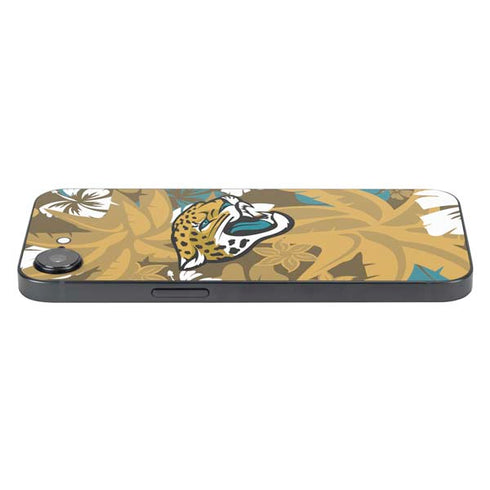 NFL Jacksonville Jaguars Tropical Print iPhone 16e Skin