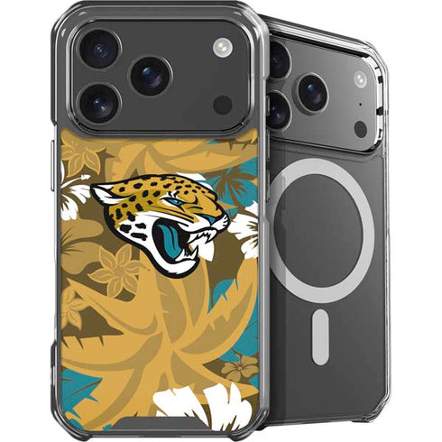 NFL Jacksonville Jaguars Tropical Print iPhone 18 Pro MagSafe Case
