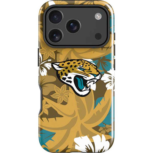 NFL Jacksonville Jaguars Tropical Print iPhone 18 Pro Max Impact Case