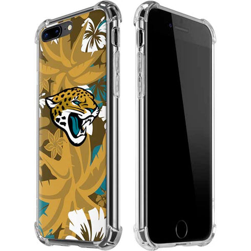 NFL Jacksonville Jaguars Tropical Print iPhone Cases