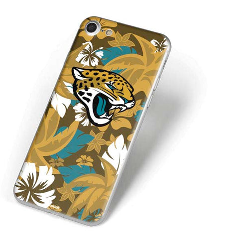 NFL Jacksonville Jaguars Tropical Print iPhone 8 Skin