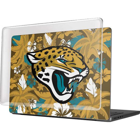 NFL Jacksonville Jaguars Tropical Print MacBook Pro 14in (2021-24) Case plus Skin