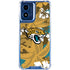 NFL Jacksonville Jaguars Tropical Print Moto G Play 4G (2024) Clear Case