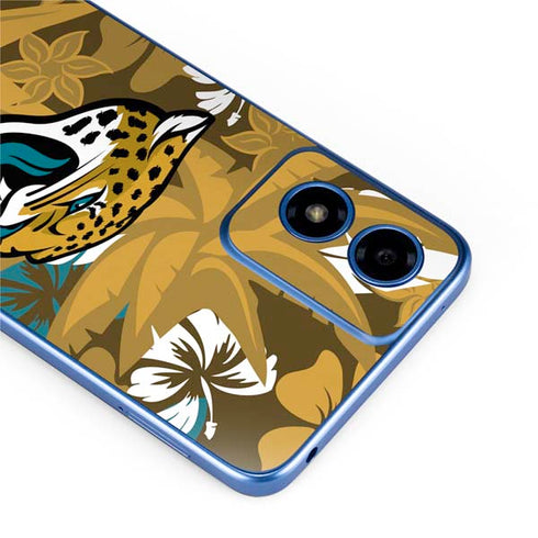 NFL Jacksonville Jaguars Tropical Print Moto G Play 4G (2024) Skin