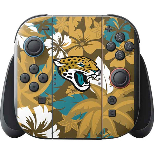 NFL Jacksonville Jaguars Tropical Print Nintendo Switch 2 (2025) with Joy-Con Skin