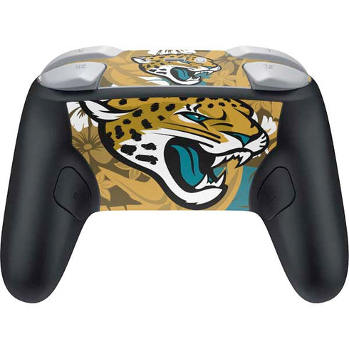 NFL Jacksonville Jaguars Tropical Print Nintendo Switch 2 (2025) Pro Controller Skin