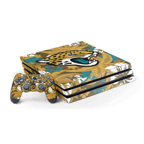 NFL Jacksonville Jaguars Tropical Print PlayStation PS4 Skins
