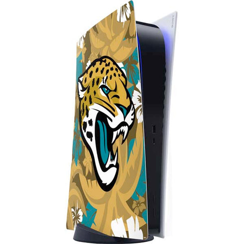 NFL Jacksonville Jaguars Tropical Print PlayStation PS5 Skins