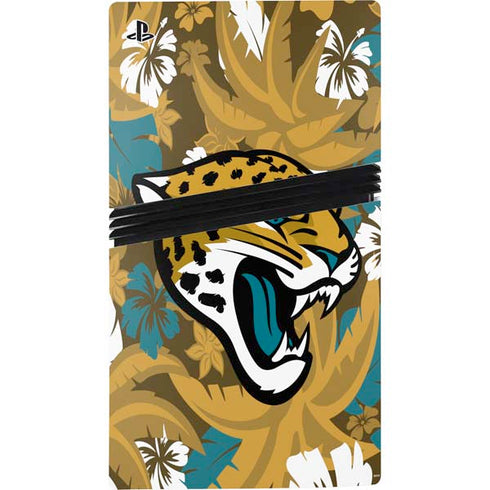 NFL Jacksonville Jaguars Tropical Print PS5 Pro Console Skin