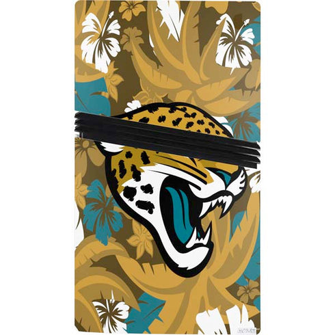 NFL Jacksonville Jaguars Tropical Print PS5 Pro Console Skin