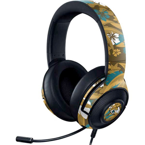 NFL Jacksonville Jaguars Tropical Print Razer Kraken X Skin