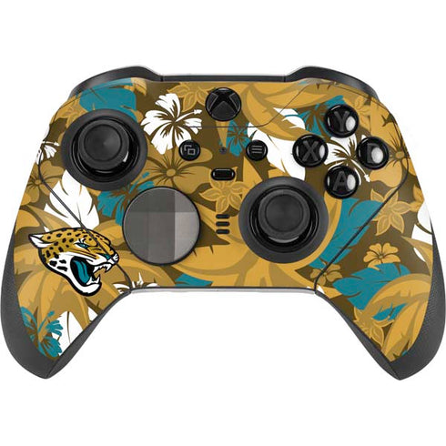 NFL Jacksonville Jaguars Tropical Print Xbox Elite Wireless Controller Series 2 Skin