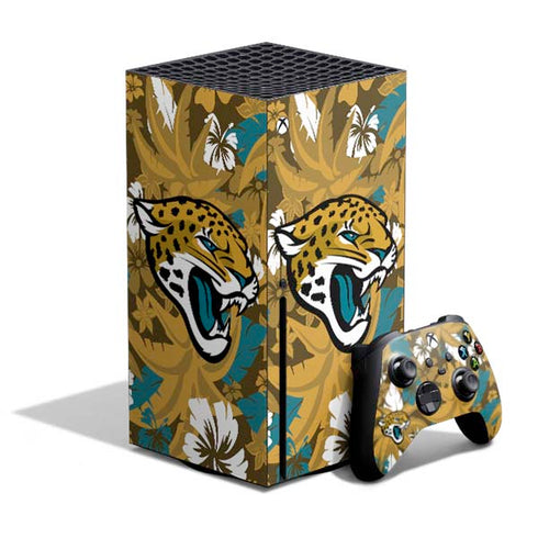 NFL Jacksonville Jaguars Tropical Print Xbox Series X Skins
